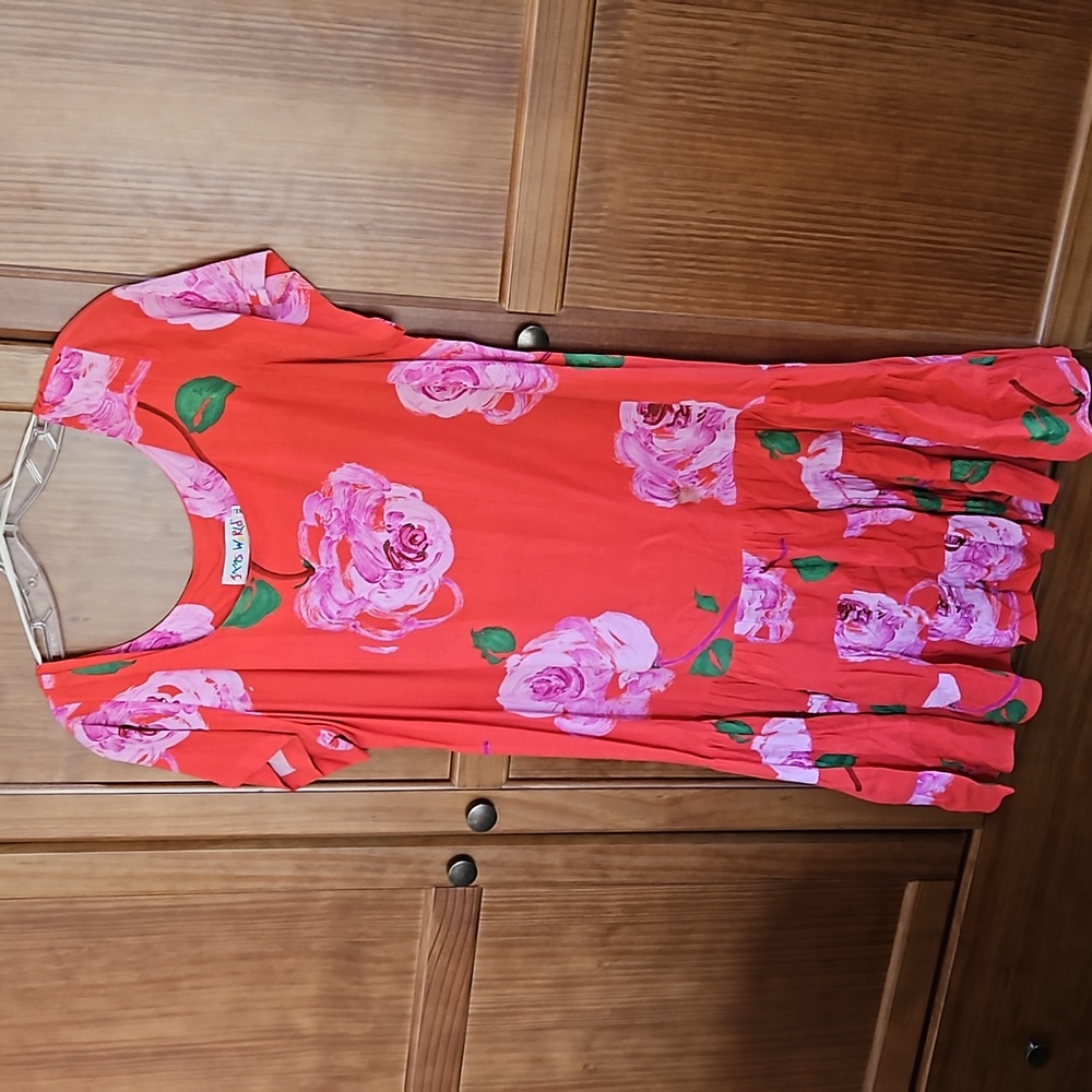 JAM'S WORLD HATTIE DRESS cotton rose design size XL